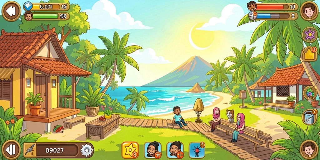 Fitur multiplayer memungkinkan bermain bersama teman.