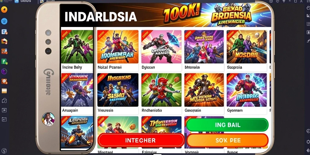 Screenshot 3: Tampilkan fitur sosial di dalam game.