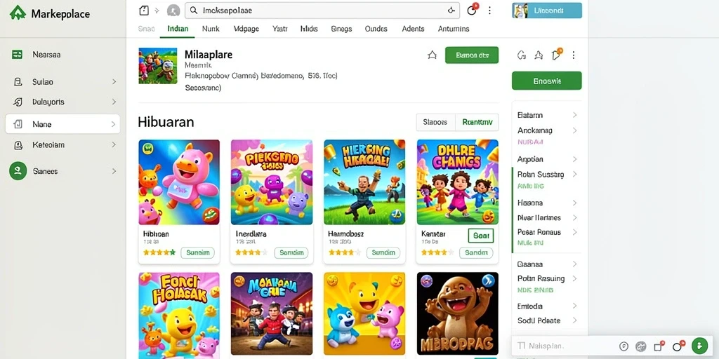 Berbagai jenis permainan meja yang tersedia.